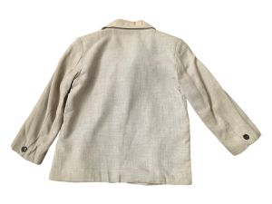 50s Boys Flecked Jacket Gray Pants Suit Chidrens 8 - Fashionconservatory.com