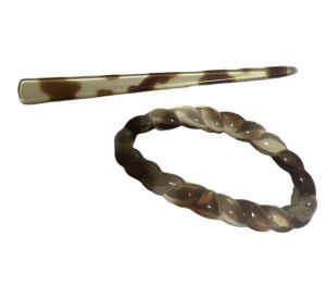 French Hair Accessory, Tortoiseshell Colored, Deadstock - Fashionconservatory.com