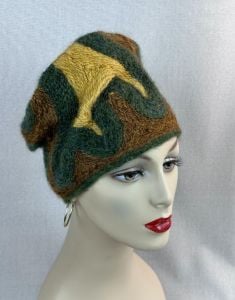 Vintage 1960s Wool Mohair Scrunch Hat by Mr. Almo - Fashionconservatory.com