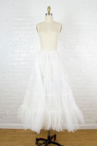 tulle petticoat crinoline for wedding gown . long wedding slip . medium - Fashionconservatory.com
