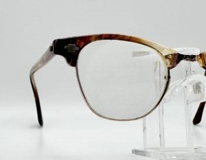 Vintage 50s Brown Marble Browline Art Craft Eyeglasses - Fashionconservatory.com