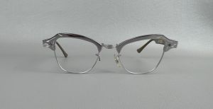 50s Deadstock Aluminum Etched Eyeglass Frames by B&L