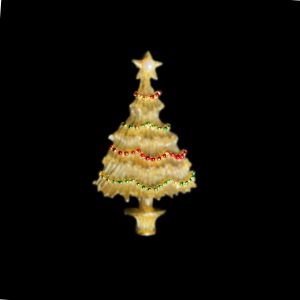 Vintage Christmas Tree Brooch