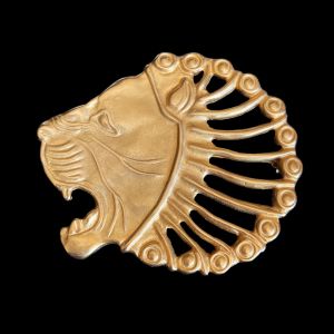 90s Metropolitan Museum of Art Persian Lion Head Brooch Pendant