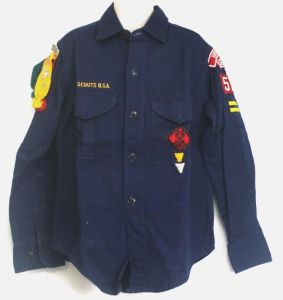 BSA Cub Scout Uniform Shirt Patch Webelos Pins Arrow Victorville Long Sleeve