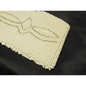 Small Pearl Beaded Clutch Purse, Deadstock 60s Unused Evening Accessory, Bridal? - Fashionconservatory.com