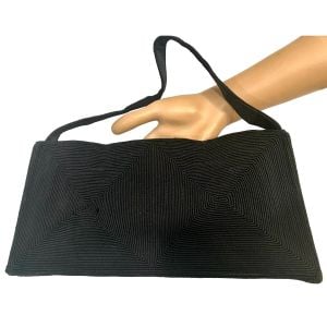 1940s Cordé Handbag | Black Structured Vintage Purse | Rockabilly VLV Style - Fashionconservatory.com