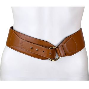 Vintage 1980s Celine Paris Brown Leather Belt Ladies Size M 75cm