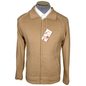 Vintage NWT 1970s Sweater Mens Acrylic Cardigan Champion China Sz M