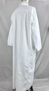 Vintage 40s White Cotton Eyelet Lace Nightgown - Fashionconservatory.com