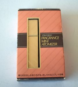 Vintage 70s Shiseido Fragrance Mini Atomizer - Perfume Bottle - Purse Size - New in Original Box