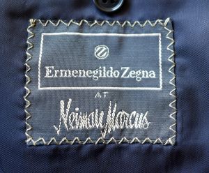 90s Black Minimalist Men's Sport Coat Zegna Neiman Marcus - Fashionconservatory.com