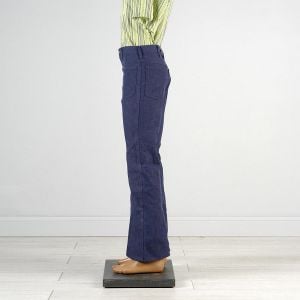 32 x 34 1970s Jeans Sanforized High Rise Indigo Dark Denim Bell Bottoms - Fashionconservatory.com