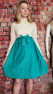 1960s Mod era Empire Dual-color Dress - Fashionconservatory.com