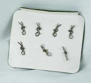 Vtg 7 Orvis Pewter Mallard Shank Buttons on Card - Fashionconservatory.com
