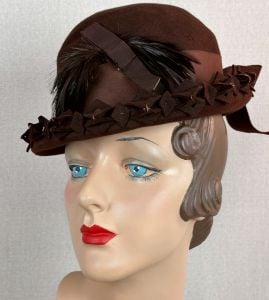 40s Dunlap Tilt Derby Hat, The Dunlap Enchanter - Fashionconservatory.com