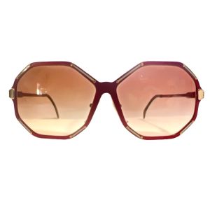 Ultra Germany Harem Sunglasses in Red, Deadstock  - Fashionconservatory.com