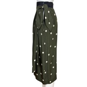 1980s Vintage Escada Silk Skirt Polka Dot Margaretha Ley 36 - Fashionconservatory.com