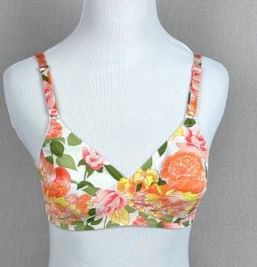 Vintage 70s Vanity Fair Floral Bra 36B - Fashionconservatory.com