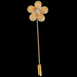 Flower Stick Pin Brooch