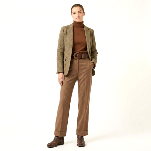 80s Boho Brown Italian made Leather Mesh Belt Copper Buckle - Fashionconservatory.com