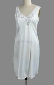 Vintage 60s Deadstock White Lace Slip, Sudtrikot, German, B38 - Fashionconservatory.com