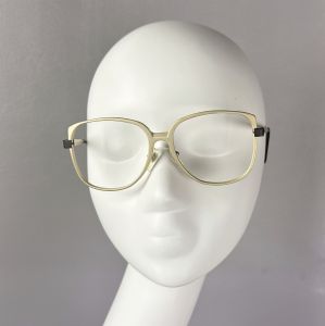 Gold Titanium Deadstock Eyeglass Frames by Victory Optical - Fashionconservatory.com