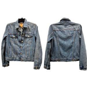 Y2K Denim Jacket – Women’s Small, Stonewashed Blue Jean Jacket - Fashionconservatory.com