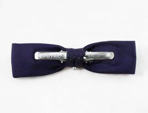50s Boy's Bowtie - Indigo Purple Blue Deco Print Boys Bow Tie - 1940s 1950s Mid Century  - Fashionconservatory.com