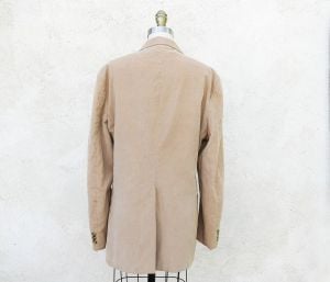 Vintage Corduroy Jacket, Men's Medium Beige Sports Coat - Fashionconservatory.com
