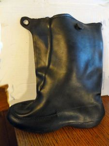 Vintage 1950s Boots Rubber Pull-on Golashes Black NOS New in Box Women's Made in USA - Fashionconservatory.com