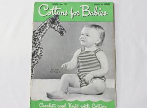 Lot of 3 1930s 40s Crochet & Knit Children and Baby Patterns - Cotton Babies Jumper - Boys and Girls - Fashionconservatory.com