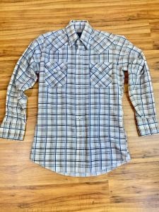 Vintage 1980s Mens Western Shirt / Panhandle Slim Workwear / Size Medium / 42'' Chest / Urban Cowboy