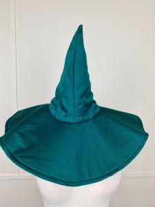 Vintage ''Potter'' Homemade 60's Wizard Hat | 21.5'' Inside | Tall with a wide brim | Halloween | Witch - Fashionconservatory.com