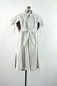 Edwardian christening gown white cotton baby infant dress eyelet broderi anglais lace - Fashionconservatory.com