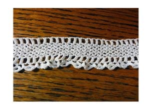Lot of 2 Antique Handmade Crochet Lace Edging Trim Wedding Insertion Lace White Cotton 100'' by 1'' - Fashionconservatory.com