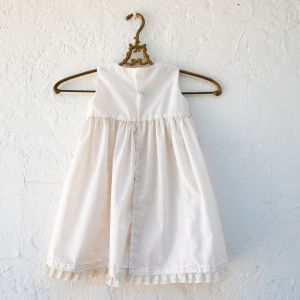 Antique Ivory Cotton Baby Dress, Victorian Clothing - Fashionconservatory.com