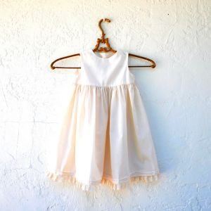 Antique Ivory Cotton Baby Dress, Victorian Clothing
