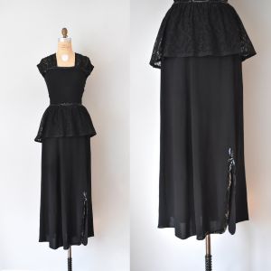 Gilda 40s rayon skirt suit, sequins womens suit, 1940s dress
