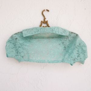 1930s XX S Mint Green Lace Shrug - Fashionconservatory.com