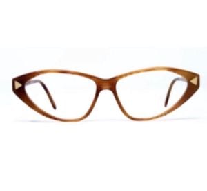 Vintage 1970s Light Brown Cat Eye Eyeglasses Made in France by Jean Clement 