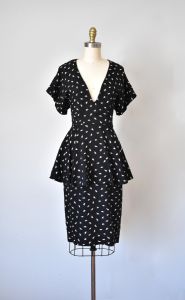 Heather rayon midi dress, print dress, 90s clothing - Fashionconservatory.com