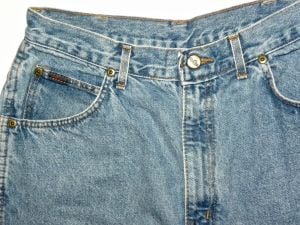 70s 80s High Waisted Stonewashed Tapered Jeans by Chic | made USA | VTG 18  W 32'' x L 30'' - Fashionconservatory.com