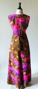 60s Floral Dress, Size S - Fashionconservatory.com