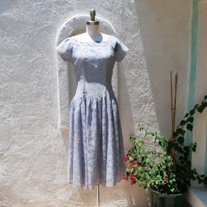 Gray Lace Dress, Size S