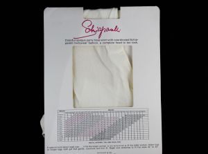 Schiaparelli Panty Hose 1970s Hosiery - Sheer Opaque White Nylon Stockings - Petite 4'10'' to 5'2'' - Fashionconservatory.com