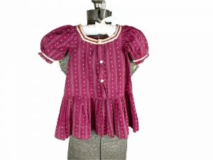 1900s Edwardian girls toddler dress cotton printed Size approx 2T - Fashionconservatory.com