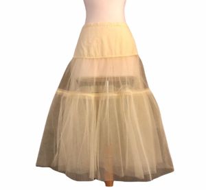 Double Layer Vintage Yellow Petticoat - 27'' waist