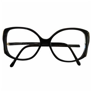 1980s Ultra Cool Deadstock Black & Gold Optical Glasses for Eyeglasses or Sunglasses - Fashionconservatory.com