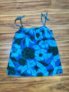 Small to Medium | 1960's Vintage Cotton 3 Piece Swim Set | Tikki | Alohawear | Vintage Bikini - Fashionconservatory.com
